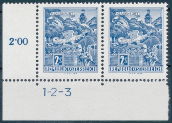 Briefmarke mit Symbolzahl(en)